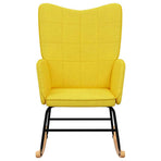 Rocking Chair Mustard Yellow Fabric