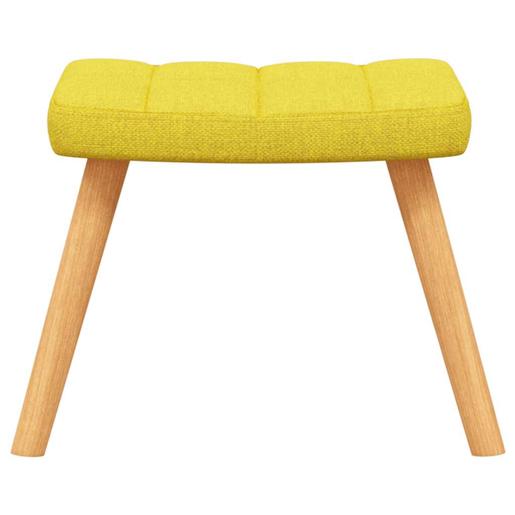 Rocking Chair with a Stool Mustard Yellow Fabric