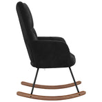 Rocking Chair Black Velvet