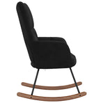 Rocking Chair Black Velvet