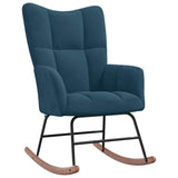 Rocking Chair Blue Velvet