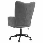 Relaxing Chair Dark Grey Velvet