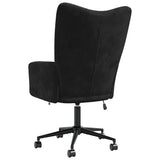 Relaxing Chair Black Velvet - 45-Degree Angle