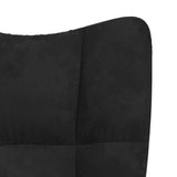 Relaxing Chair Black Velvet