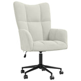 Relaxing Chair Cream White Velvet