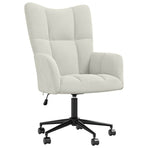 Relaxing Chair Cream White Velvet