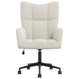 Relaxing Chair Cream White Velvet