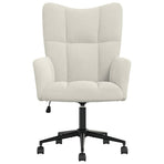 Relaxing Chair Cream White Velvet