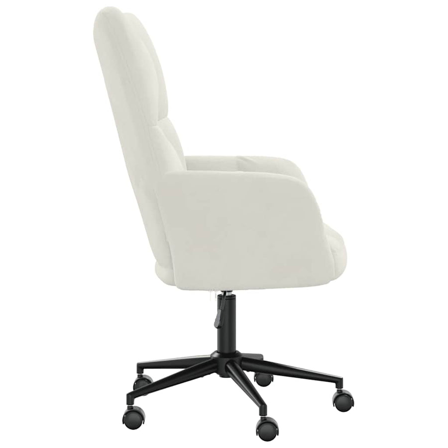 Relaxing Chair Cream White Velvet
