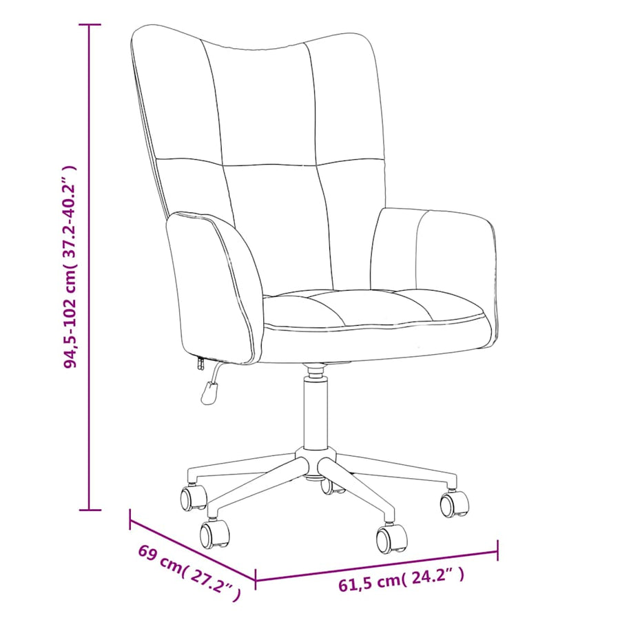 Relaxing Chair Cream White Velvet