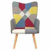 Relaxing Chair Patchwork Fabric