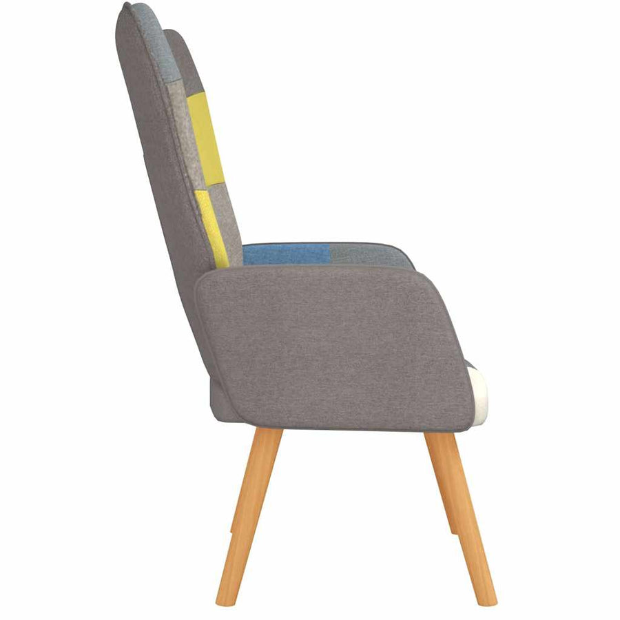 Relaxing Chair Patchwork Fabric
