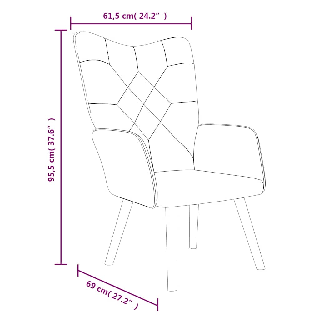 Relaxing Chair Patchwork Fabric