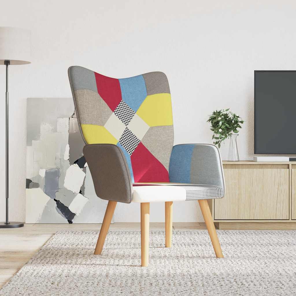 Relaxing Chair Patchwork Fabric