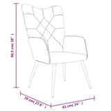Relaxing Chair with a Stool Patchwork Fabric