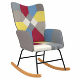 Rocking Chair Patchwork Fabric - Front View
