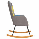 Rocking Chair Patchwork Fabric - Top-Down View