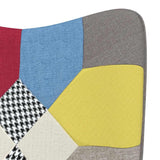 Rocking Chair Patchwork Fabric - Rear View