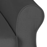 Reclining Chair Dark Grey Fabric