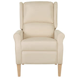 Reclining Chair Cream Fabric - Front View