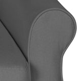 Massage Reclining Chair Light Grey Fabric