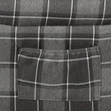 Reclining Chair Grey Fabric - Rear View
