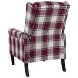 Massage Reclining Chair Red Fabric