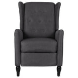 Reclining Chair Dark Grey Fabric