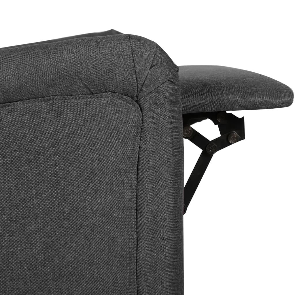 Reclining Chair Dark Grey Fabric