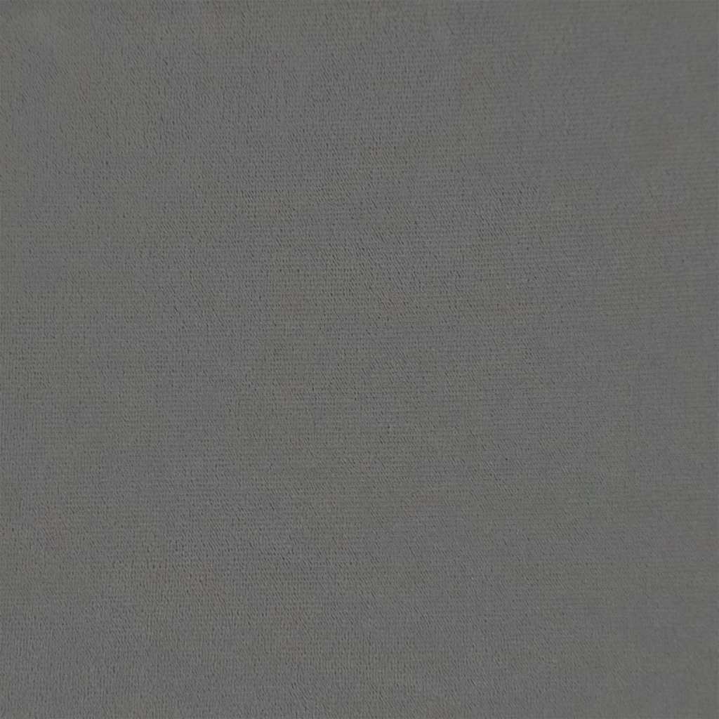 Stool with Wooden Legs Dark Grey Velvet