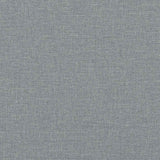 Stool with Wooden Legs Light Grey Fabric - Rear View