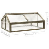 Greenhouse Grey 114x80x50 cm Firwood - Close-Up Angle