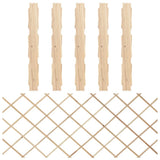 Trellis Fences 5 pcs Solid Firwood 180x80 cm