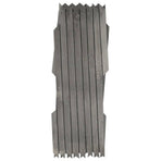 Trellis Fences 5 pcs Grey Solid Firwood 180x30 cm