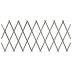 Trellis Fences 5 pcs Grey Solid Firwood 180x30 cm