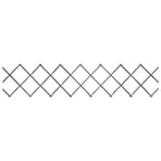 Trellis Fences 5 pcs Grey Solid Firwood 180x30 cm