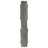 Trellis Fences 5 pcs Grey Solid Firwood 180x60 cm