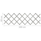 Trellis Fences 5 pcs Grey Solid Firwood 180x60 cm