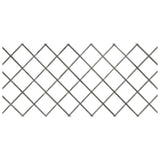 Trellis Fences 5 pcs Grey Solid Firwood 180x80 cm - Front View