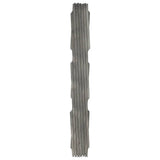 Trellis Fences 5 pcs Grey Solid Firwood 180x80 cm - Top-Down View