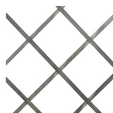 Trellis Fences 5 pcs Grey Solid Firwood 180x80 cm - Rear View