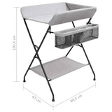 Changing Table Light Grey Iron