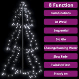 Christmas Cone Tree 160 LEDs Indoor and Outdoor 78x120 cm - Top-Down View