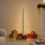 Christmas Cone Tree 160 LEDs Indoor and Outdoor 78x120 cm