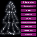 Christmas Cone Tree 200 LEDs Indoor and Outdoor 98x150 cm - Top-Down View