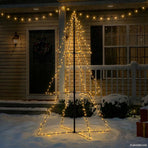 Christmas Cone Tree 240 LEDs Indoor and Outdoor 118x180 cm