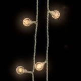 Globe Fairy String Lights 20m 200 LED Warm White 8 Function - Close-Up Angle