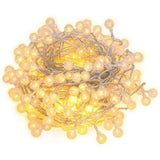 Globe Fairy String Lights 20m 200 LED Warm White 8 Function - Low Angle