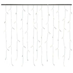 LED Curtain Icicle Lights 10m 400 LED Cold White 8 Function