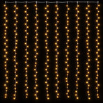 LED Curtain Fairy Lights 3x3m 300 LED Warm White 8 Function